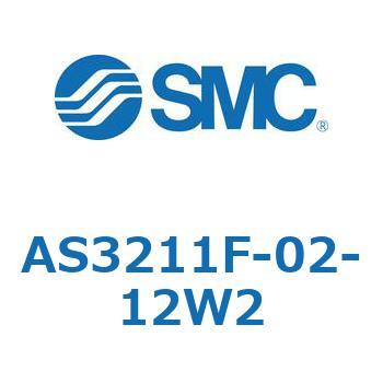 標準タイプスピードコントローラ金属エルボタイプ (AS321～) SMC