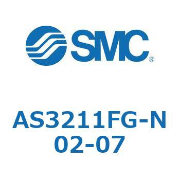 標準タイプスピードコントローラ金属エルボタイプ (AS321～) SMC