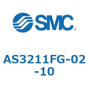 標準タイプスピードコントローラ金属エルボタイプ (AS321～) SMC