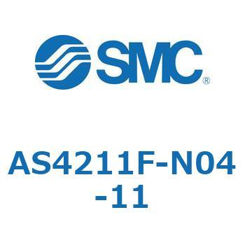 標準タイプスピードコントローラ大容量インラインタイプ (AS42～) SMC