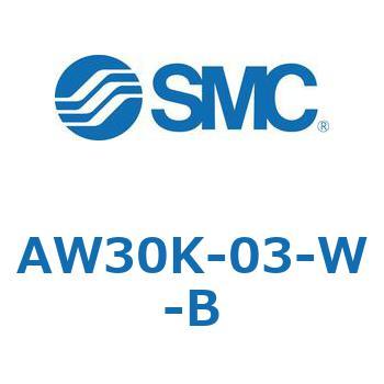 AW30K-03-W-B 逆流機能付フィルタレギュレータ AW20K-B～AW60K-B