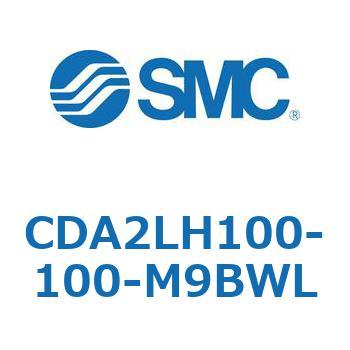 CDA2LH100-100-M9BWL 標準形エアシリンダ(角形カバー)CA2 シリーズ(CDA2LH100-～) SMC 複動片ロッド 軸方向フート形 ストローク100mm
