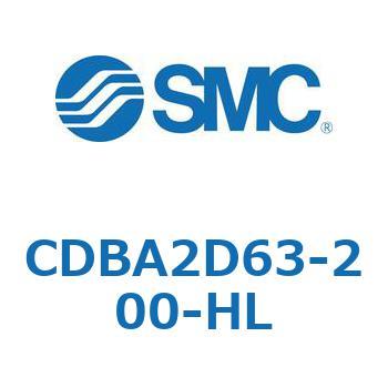 CDBA2D63-200-HL 標準形エアシリンダ(角形カバー)CBA2シリーズ(CDBA2D63-2～) SMC 複動片ロッド 両側クッション付 シリンダストローク200mm