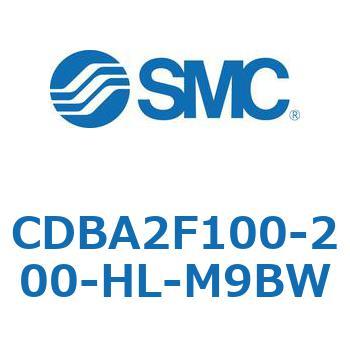 CDBA2F100-200-HL-M9BW 標準形エアシリンダ(角形カバー)CBA2シリーズ(CDBA2F100-2～) SMC 複動片ロッド 両側クッション付 シリンダストローク200mm