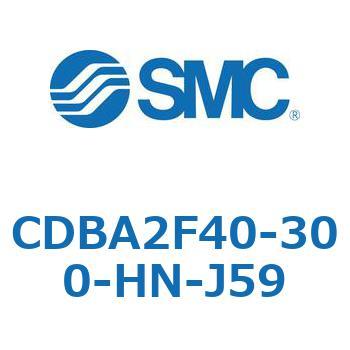 CDBA2F40-300-HN-J59 標準形エアシリンダ(角形カバー)CBA2シリーズ(CDBA2F40-3～) SMC 複動片ロッド シリンダストローク300mm 20,286円