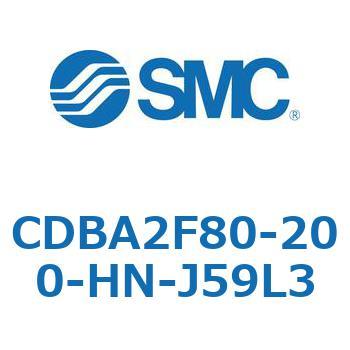 CDBA2F80-200-HN-J59L3 標準形エアシリンダ(角形カバー)CBA2シリーズ(CDBA2F80-2～) SMC 複動片ロッド シリンダストローク200mm