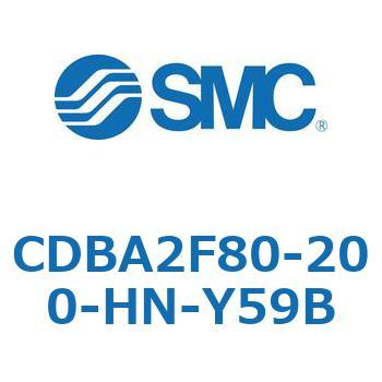 CDBA2F80-200-HN-Y59B 標準形エアシリンダ(角形カバー)CBA2シリーズ(CDBA2F80-2～) SMC 複動片ロッド シリンダストローク200mm 28,386円