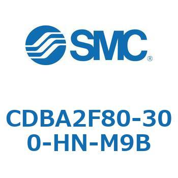 CDBA2F80-300-HN-M9B 標準形エアシリンダ(角形カバー)CBA2シリーズ(CDBA2F80-3～) SMC 複動片ロッド 両側クッション付 シリンダストローク300mm