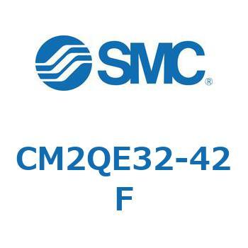 CM2QE32-42F 標準形エアシリンダ(丸形)(CM2QE～) SMC クレビス一体形 ラバークッション 複動片ロッド チューブ内径32mmシリンダストローク42mm