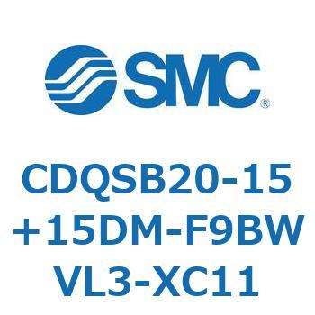 CDQSB20-15+15DM-F9BWVL3-XC11 ���`�V�����_/�R���p�N�g�^�C�v CQS�V���[�Y(CDQSB20-15+�`) SMC 17473854