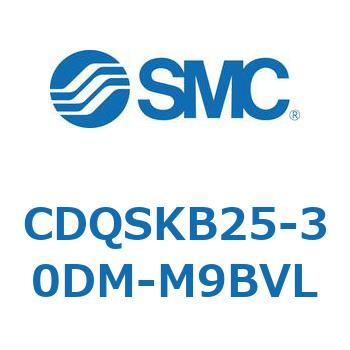CDQSKB25-30DM-M9BVL 薄形シリンダ/コンパクトタイプ CQSシリーズ(CDQSKB25-3～) SMC 複動片ロッド ロッド先端おねじ シリンダストローク30mm