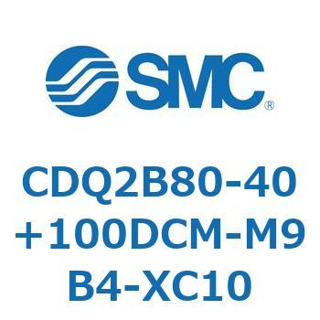 CDQ2B80-40+100DCM-M9B4-XC10 薄形シリンダ CQ2シリーズ(CDQ2B80-40+