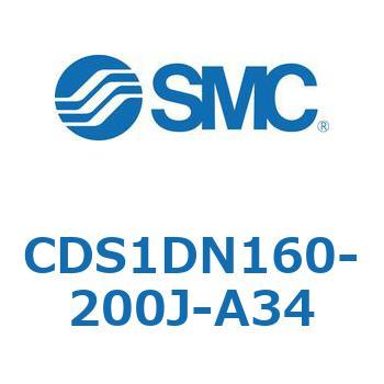 CDS1DN160-200J-A34 標準形エアシリンダ(角形カバー) CS1シリーズ(CDS1DN160-2～) SMC 複動片ロッド 無給油タイプ シリンダストローク200mm