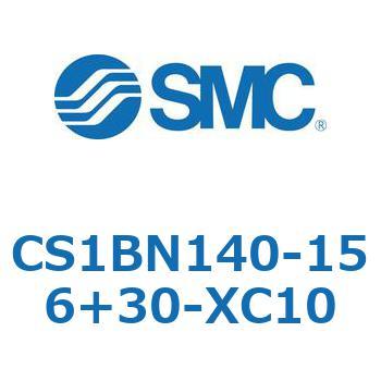 CS1BN140-156+30-XC10 標準形エアシリンダ(角形カバー) CS1シリーズ(CS1BN140-～) SMC 複動片ロッド 無給油タイプ 両側クッション付