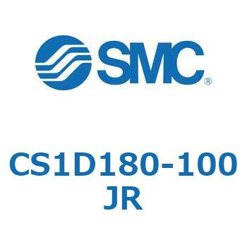 CS1D180-100JR 標準形エアシリンダ(角形カバー) CS1シリーズ(CS1D180-～) SMC 複動片ロッド 給油タイプ ロッド側クッション付 シリンダストローク100mmエアシリンダ