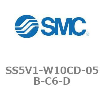 5ポートソレノイドバルブ用マニホールドベース SV1000シリーズ SS5V1-W10CD SMC