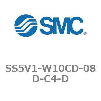 5ポートソレノイドバルブ用マニホールドベース SV1000シリーズ SS5V1-W10CD SMC