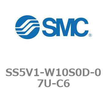 5ポートソレノイドバルブ用マニホールドベース SV1000シリーズ SS5V1-W10S0D SMC