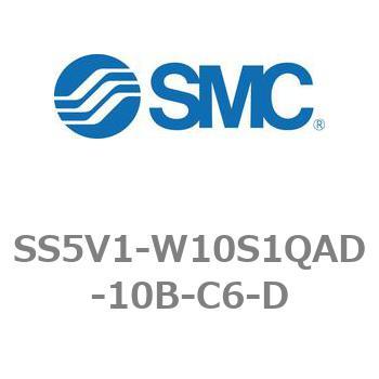 5ポートソレノイドバルブ用マニホールドベース SV1000シリーズ SS5V1-W10S1QAD - SMC