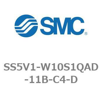 5ポートソレノイドバルブ用マニホールドベース SV1000シリーズ SS5V1-W10S1QAD - SMC