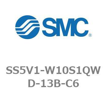 5ポートソレノイドバルブ用マニホールドベース SV1000シリーズ SS5V1-W10S1QWD SMC