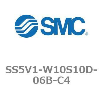 5ポートソレノイドバルブ用マニホールドベース SV1000シリーズ SS5V1-W10S10D - SMC