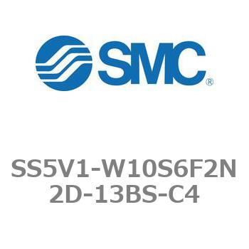 5ポートソレノイドバルブ用マニホールドベース SV1000シリーズ SS5V1-W10S6F2N2D SMC