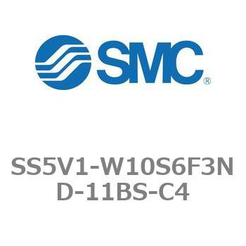 5ポートソレノイドバルブ用マニホールドベース SV1000シリーズ SS5V1-W10S6F3ND SMC