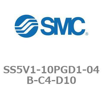 5ポートソレノイドバルブ用マニホールドベース SV1000シリーズ SS5V1-10PGD1 SMC