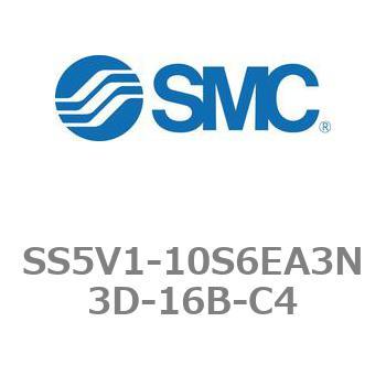 5ポートソレノイドバルブ用マニホールドベース SV1000シリーズ SS5V1-10S6EA3N3D SMC