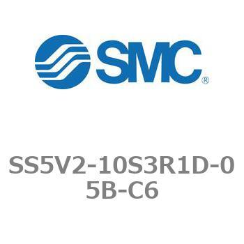 5ポートソレノイドバルブ用マニホールドベース SV2000シリーズ SS5V2-10S3R1D SMC