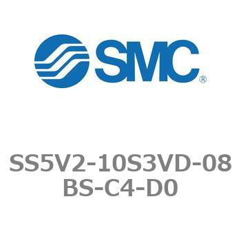 5ポートソレノイドバルブ用マニホールドベース SV2000シリーズ SS5V2-10S3VD SMC