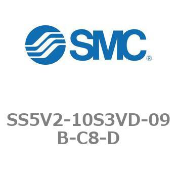 5ポートソレノイドバルブ用マニホールドベース SV2000シリーズ SS5V2-10S3VD SMC