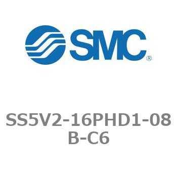 5ポートソレノイドバルブ用マニホールドベース SV2000シリーズ SS5V2-16PHD1 SMC