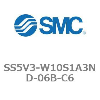 5ポートソレノイドバルブ用マニホールドベース SV3000シリーズ SS5V3-W10S1A3ND SMC