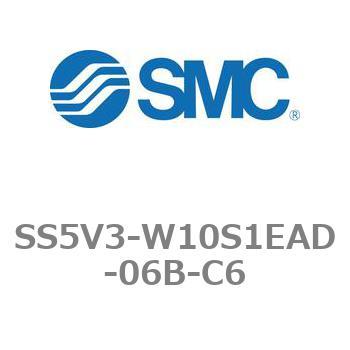 5ポートソレノイドバルブ用マニホールドベース SV3000シリーズ SS5V3-W10S1EAD SMC