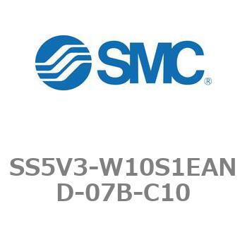 5ポートソレノイドバルブ用マニホールドベース SV3000シリーズ SS5V3-W10S1EAND SMC
