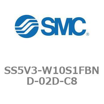 5ポートソレノイドバルブ用マニホールドベース SV3000シリーズ SS5V3-W10S1FBND SMC