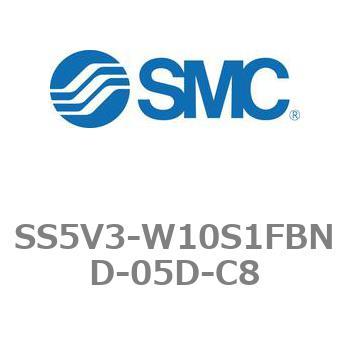 5ポートソレノイドバルブ用マニホールドベース SV3000シリーズ SS5V3-W10S1FBND SMC