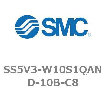 5ポートソレノイドバルブ用マニホールドベース SV3000シリーズ SS5V3-W10S1QAND SMC
