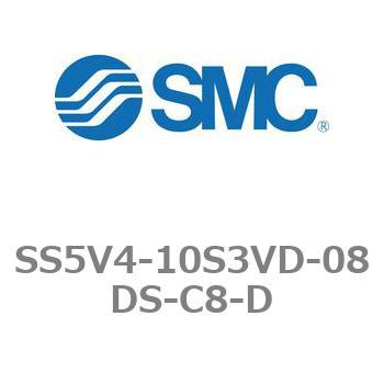 5ポートソレノイドバルブ用マニホールドベース SV4000シリーズ SS5V4-10S3VD SMC