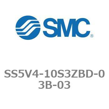 5ポートソレノイドバルブ用マニホールドベース SV4000シリーズ SS5V4-10S3ZBD SMC