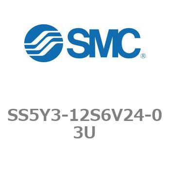 5ポートソレノイドバルブ用マニホールドベース SY3000シリーズ SS5Y3-12S6V24 SMC