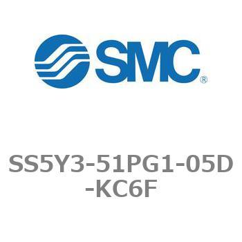 5ポートソレノイドバルブ用マニホールドベース SY3000シリーズ SS5Y3-51PG1 - SMC