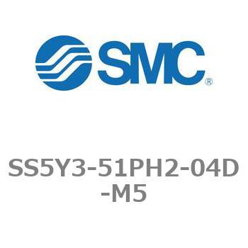 5ポートソレノイドバルブ用マニホールドベース SY3000シリーズ SS5Y3-51PH2 SMC