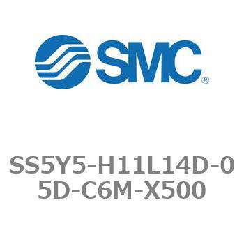 5ポートソレノイドバルブ用マニホールドベース SY5000シリーズ SS5Y5-H11L14D SMC