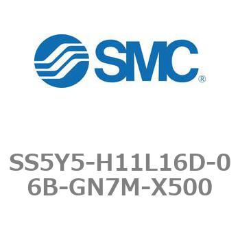 5ポートソレノイドバルブ用マニホールドベース SY5000シリーズ SS5Y5-H11L16D SMC