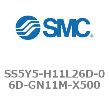 5ポートソレノイドバルブ用マニホールドベース SY5000シリーズ SS5Y5-H11L26D SMC