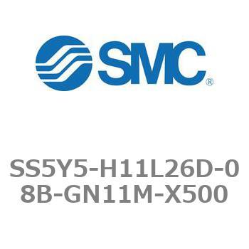 5ポートソレノイドバルブ用マニホールドベース SY5000シリーズ SS5Y5-H11L26D SMC