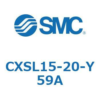 デュアルロッドシリンダ (CXSL15-2～) SMC